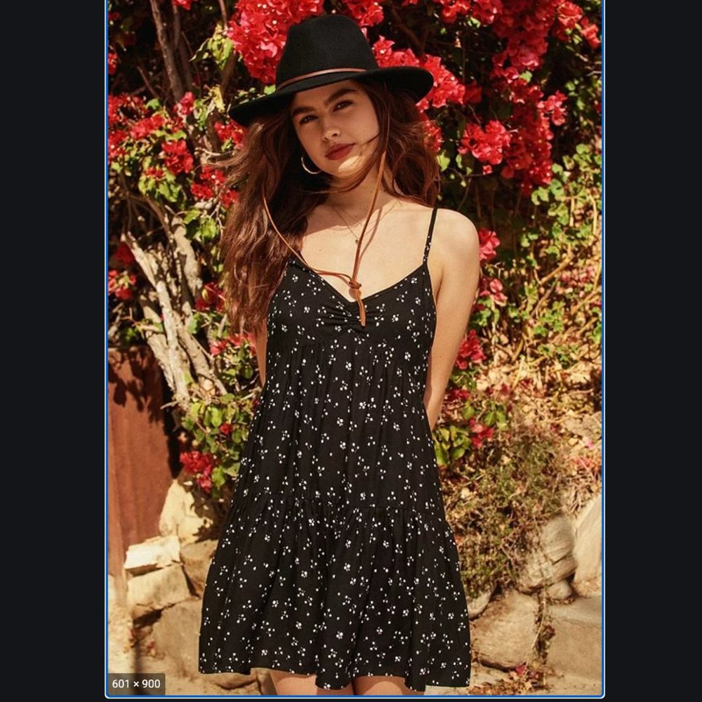 UO Harper Tiered Lace-Up Babydoll XS NWOT